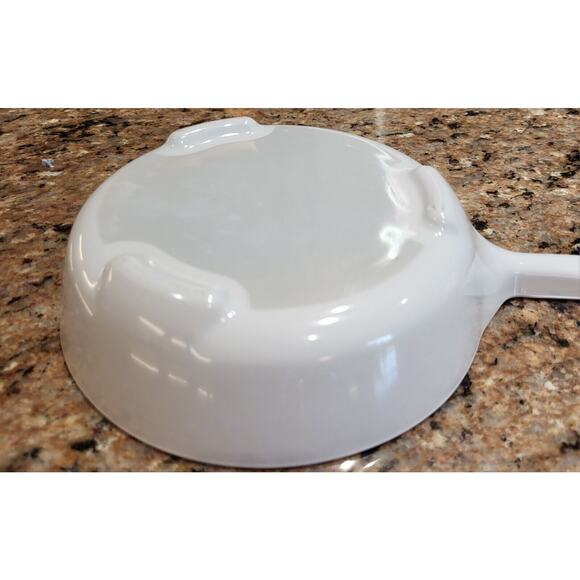 Corning Ware Microwave Browning Skillet with Lid MW-83-B White Menuette - Picture 9 of 16